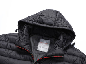 Steppelt fűthető kabát -Fekete