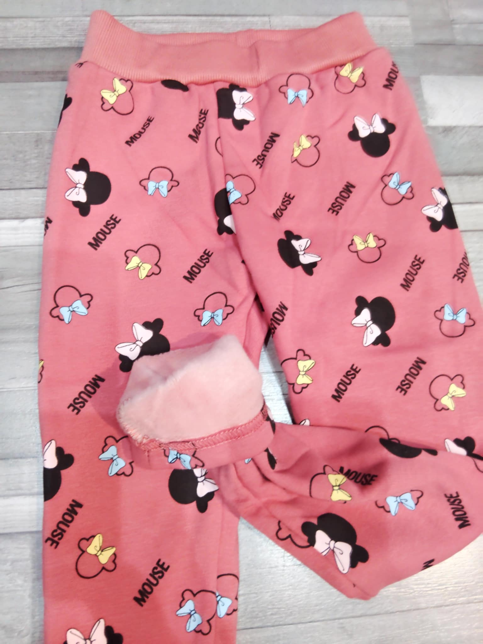 Lányka thermo leggings “Mouse” mintával – 116–146