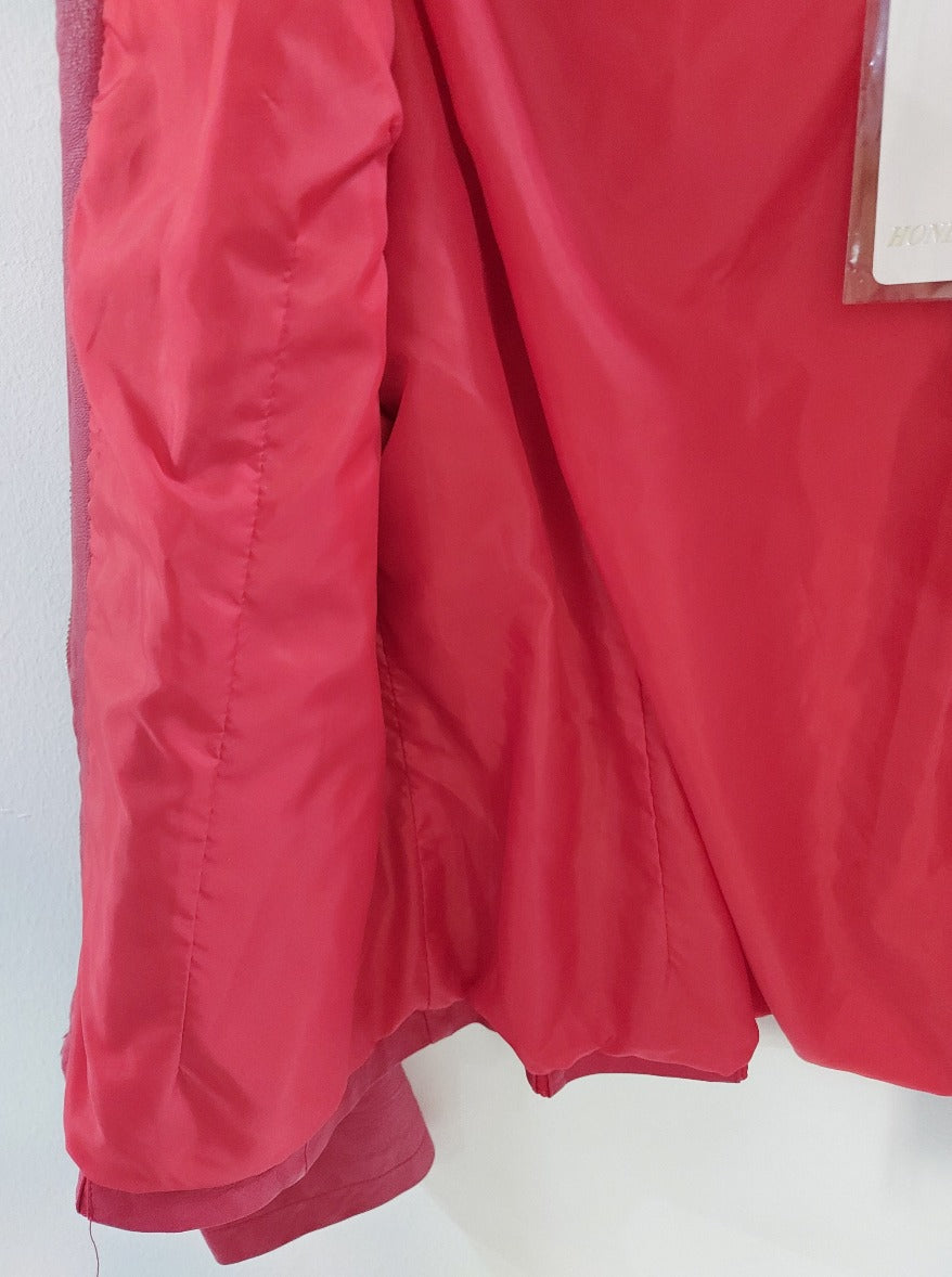 Piros műbőr dzseki-PLUS SIZE(46-56)
