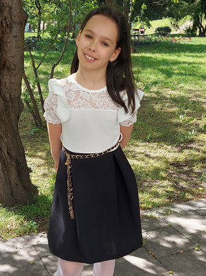 Open image in slideshow, FLORA lány ünneplő ruha ( 6 év-16 év)
