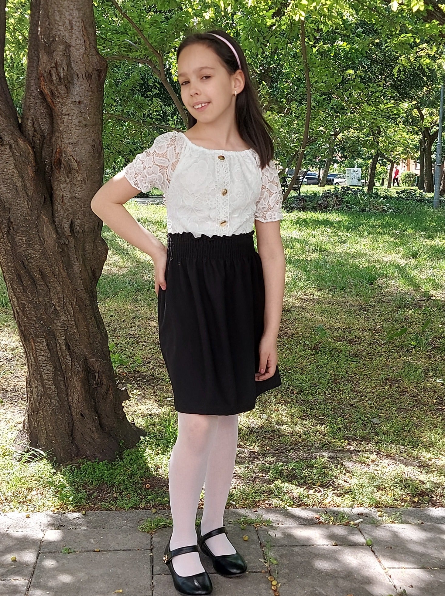 JÁZMIN lány ünneplő ruha (4 év-14 év)