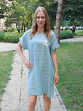 Farmerhatású női nyári ruha-Plus size