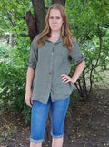 Gumis derekú női farmer halásznadrág-Plus size (30-38)
