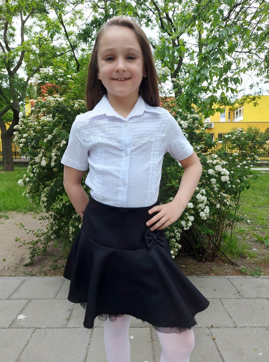 Kislány rövid ujjú ünneplő blúz