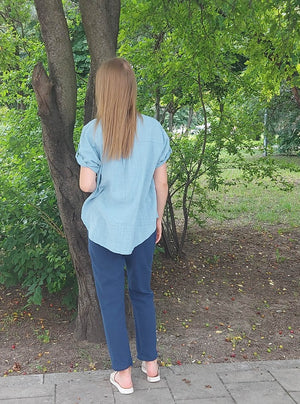 Gombos pamut női ing