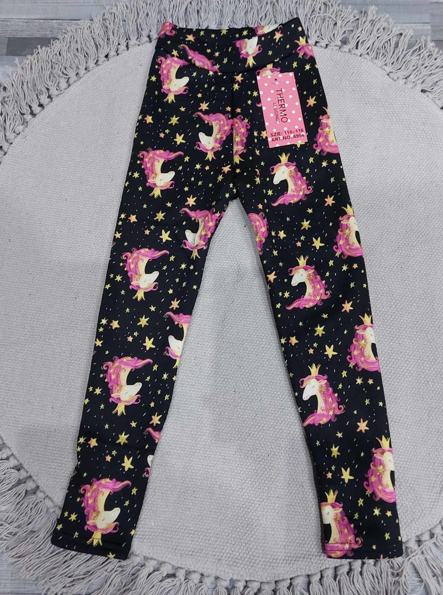 THERMO BÉLELT LÁNY LEGGINGS ( 98-140)