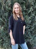 Állónyakú női blúz-PLUS SIZE