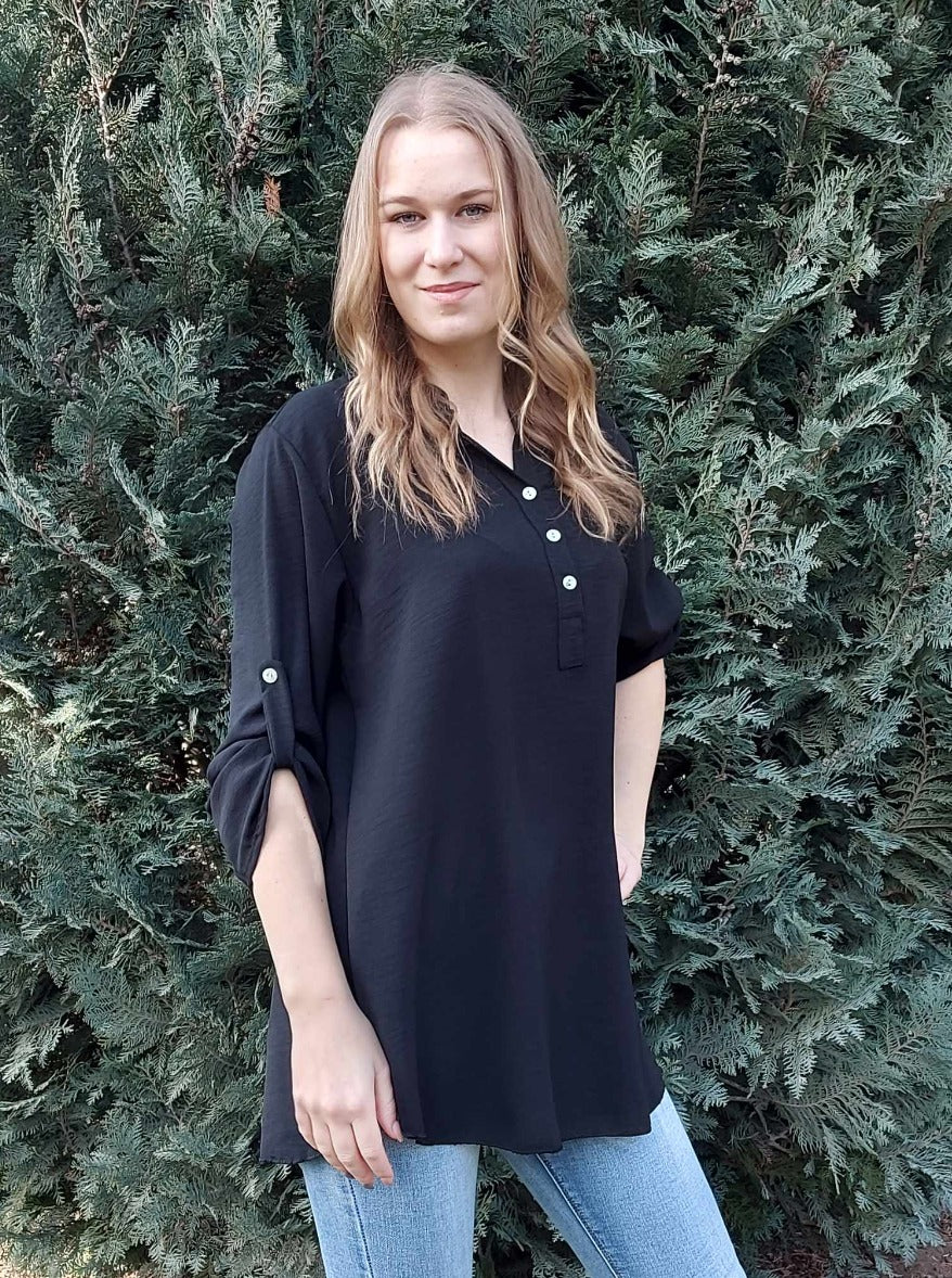Állónyakú női blúz-PLUS SIZE