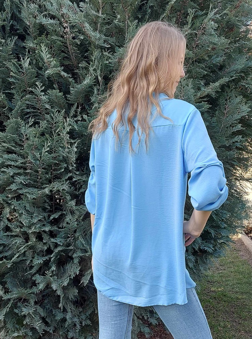 Állónyakú női blúz-PLUS SIZE