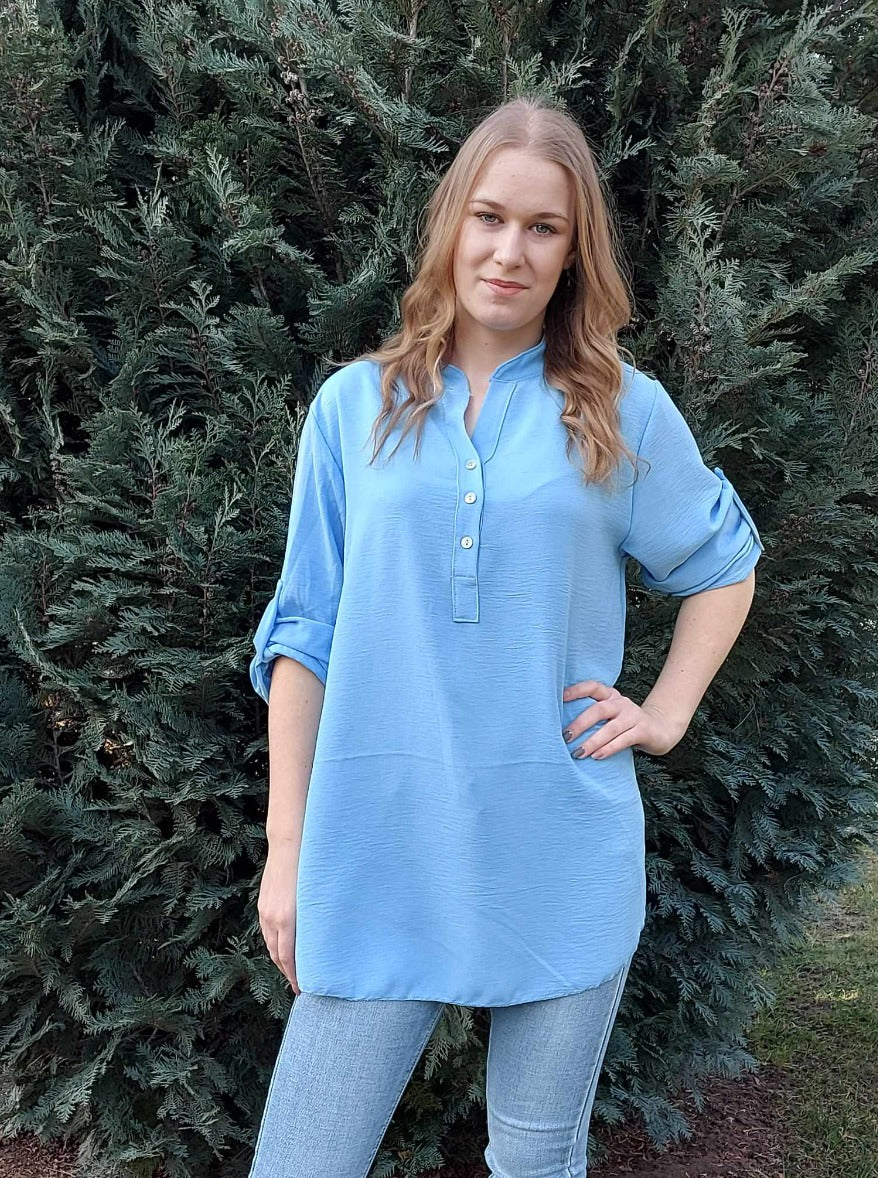 Állónyakú női blúz-PLUS SIZE