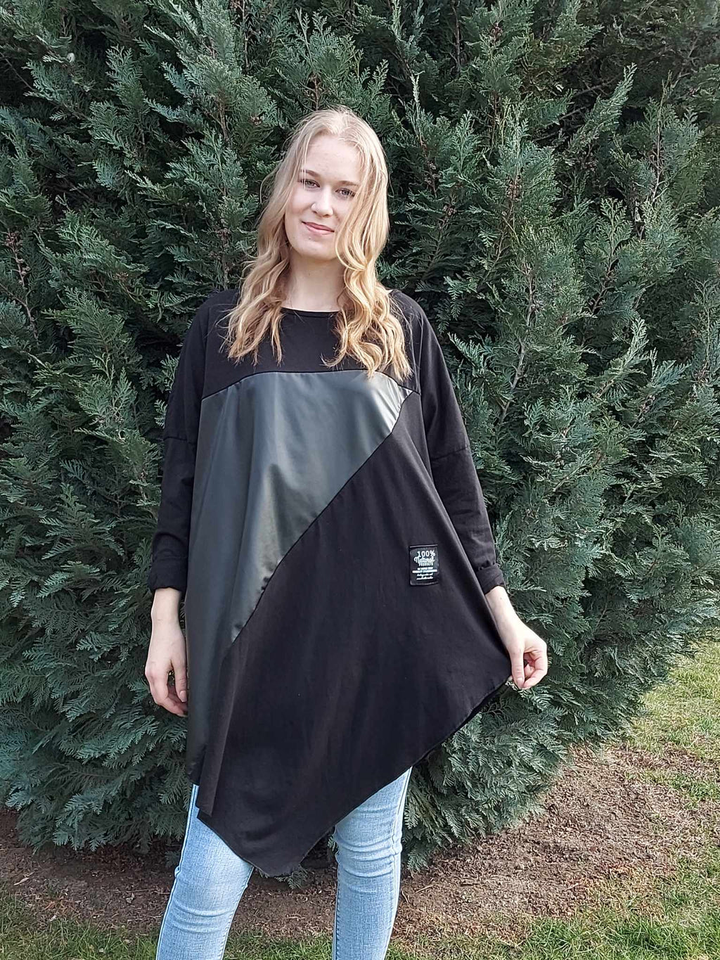 ASZIMMETRIKUS ALJÚ TUNIKA/RUHA-PLUS SIZE