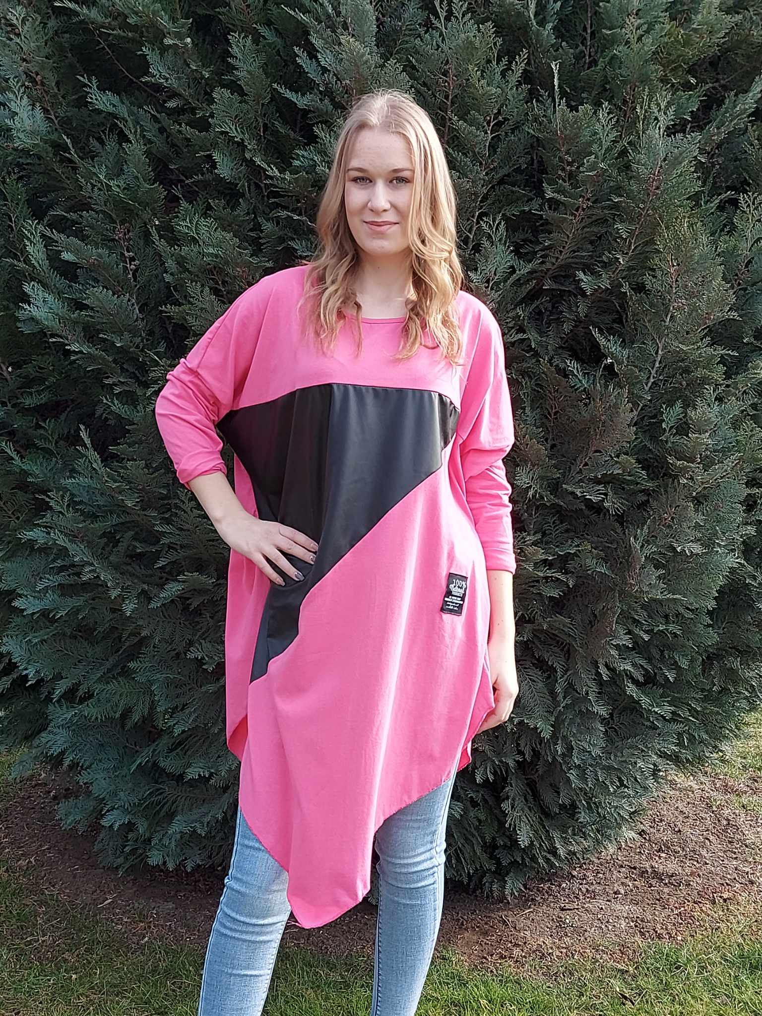 ASZIMMETRIKUS ALJÚ TUNIKA/RUHA-PLUS SIZE
