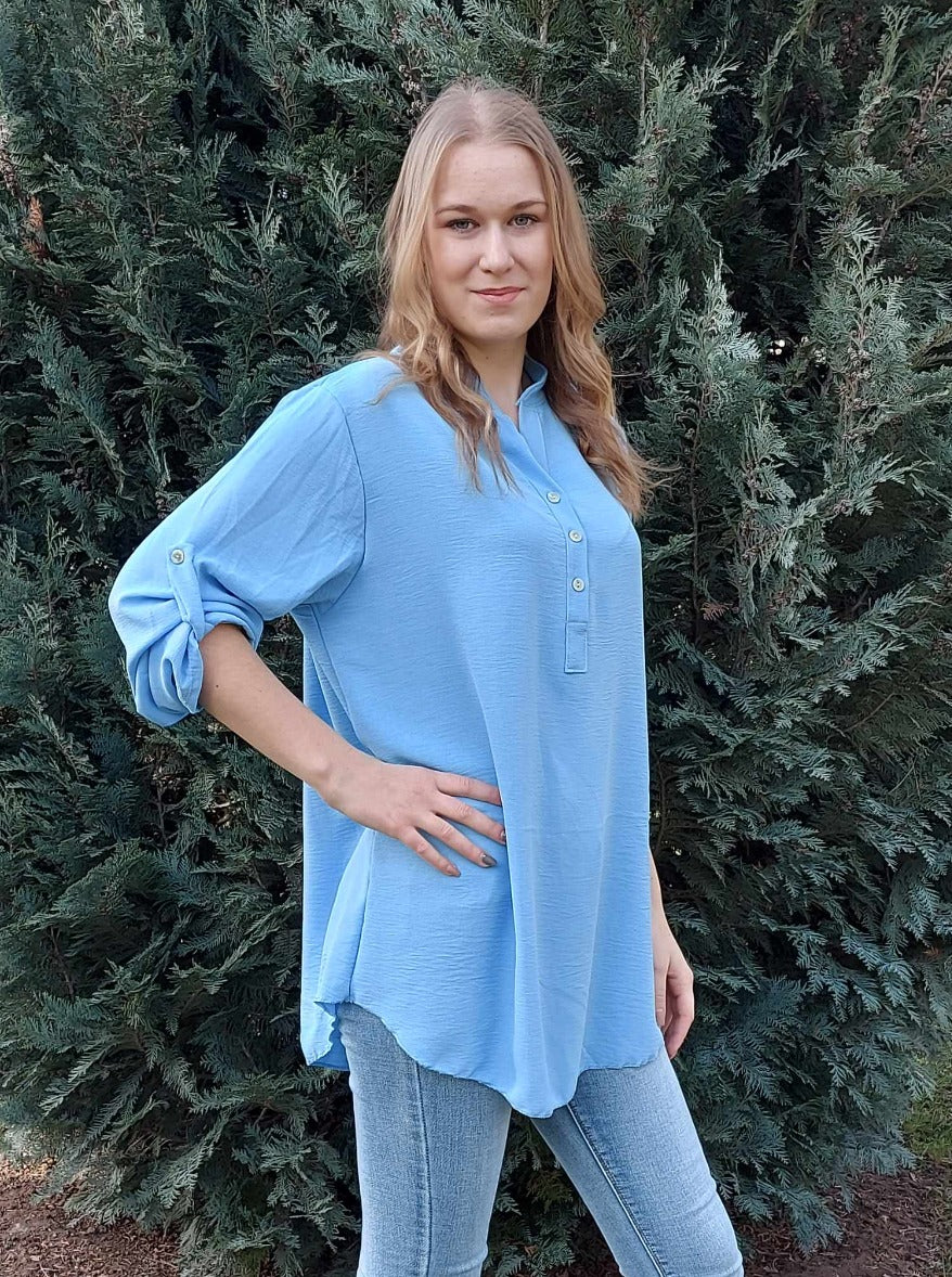 Állónyakú női blúz-PLUS SIZE