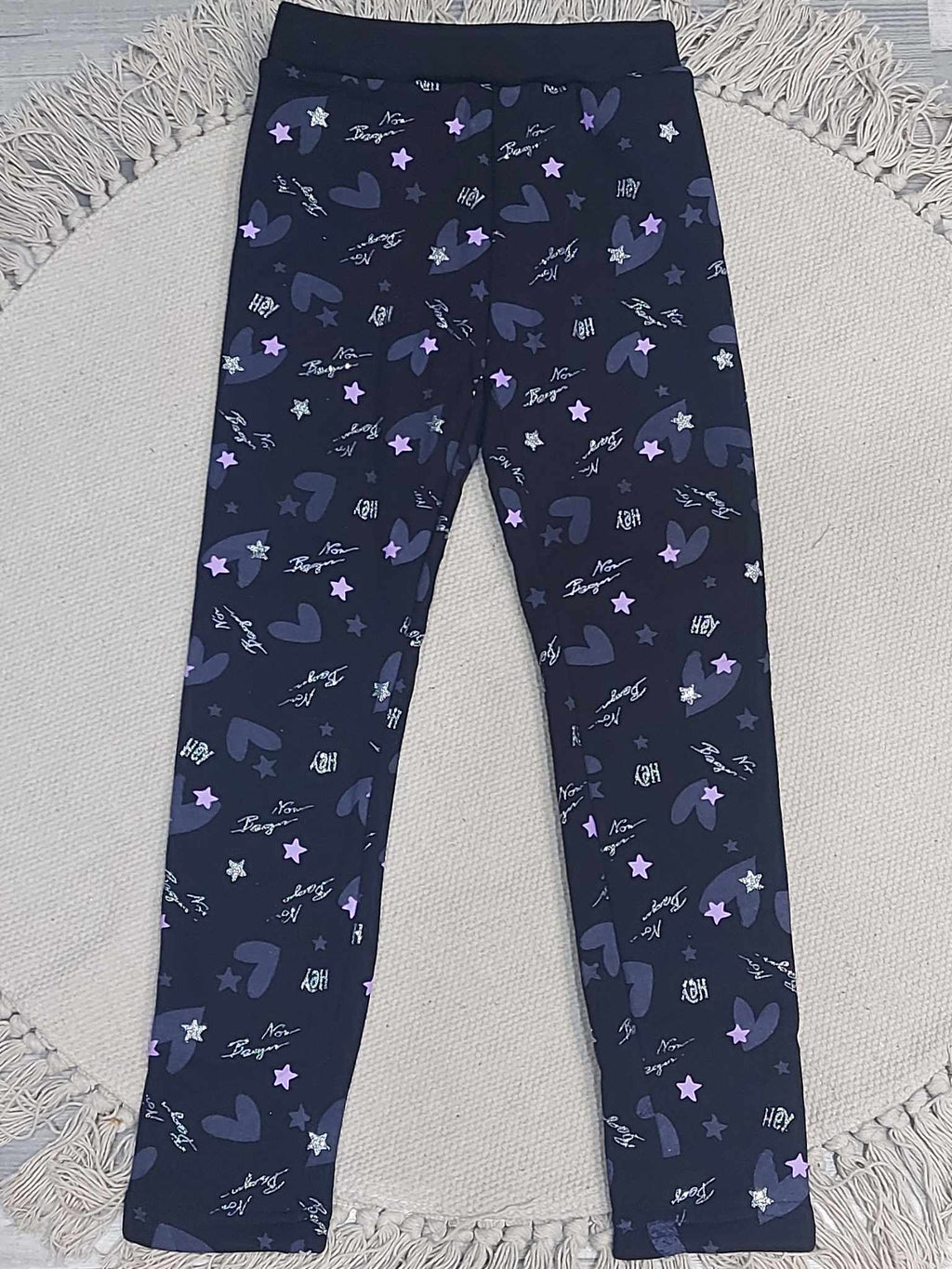 Csillag mintás THERMO lány leggings (6év-16év)