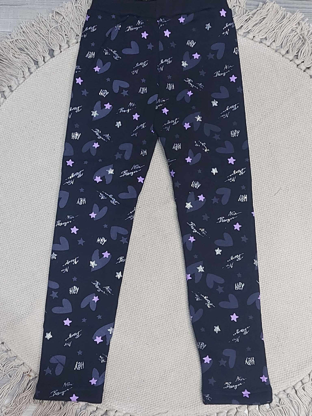 Csillag mintás THERMO lány leggings (6év-16év)
