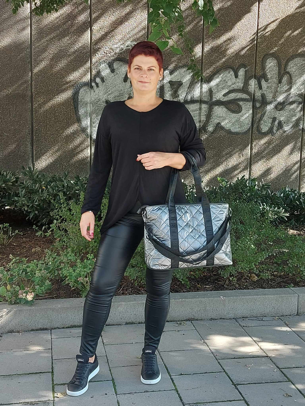 Hosszított női felső- aszimmetrikus alj ( M-2XL)