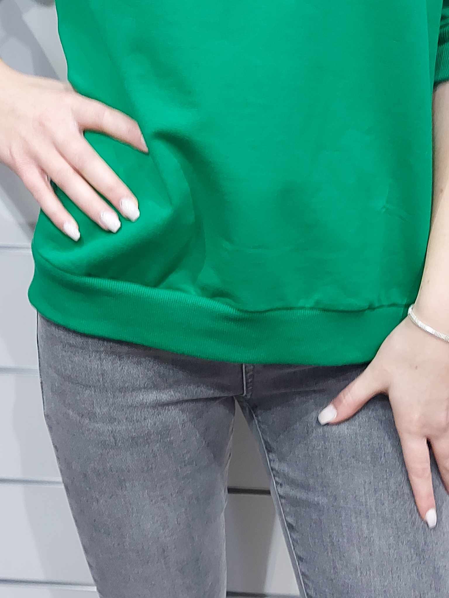 Női pamut felső 3D szív mintával-Sötétkék, zöld, bézs( S,M,L,XL)