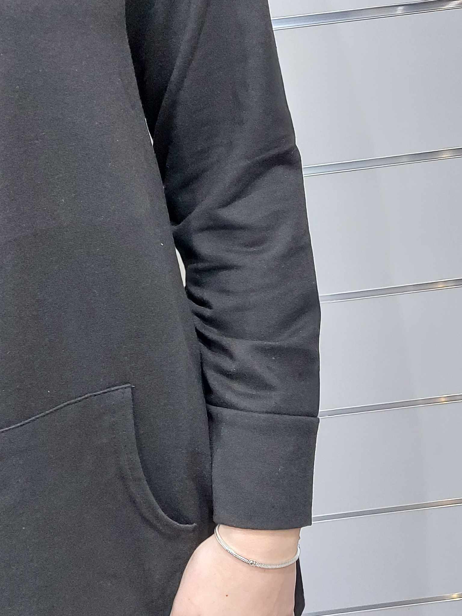 Cipzáras, kapucnis pamut pulóver- Mentazöld, fekete( M,L,XL,XXL)