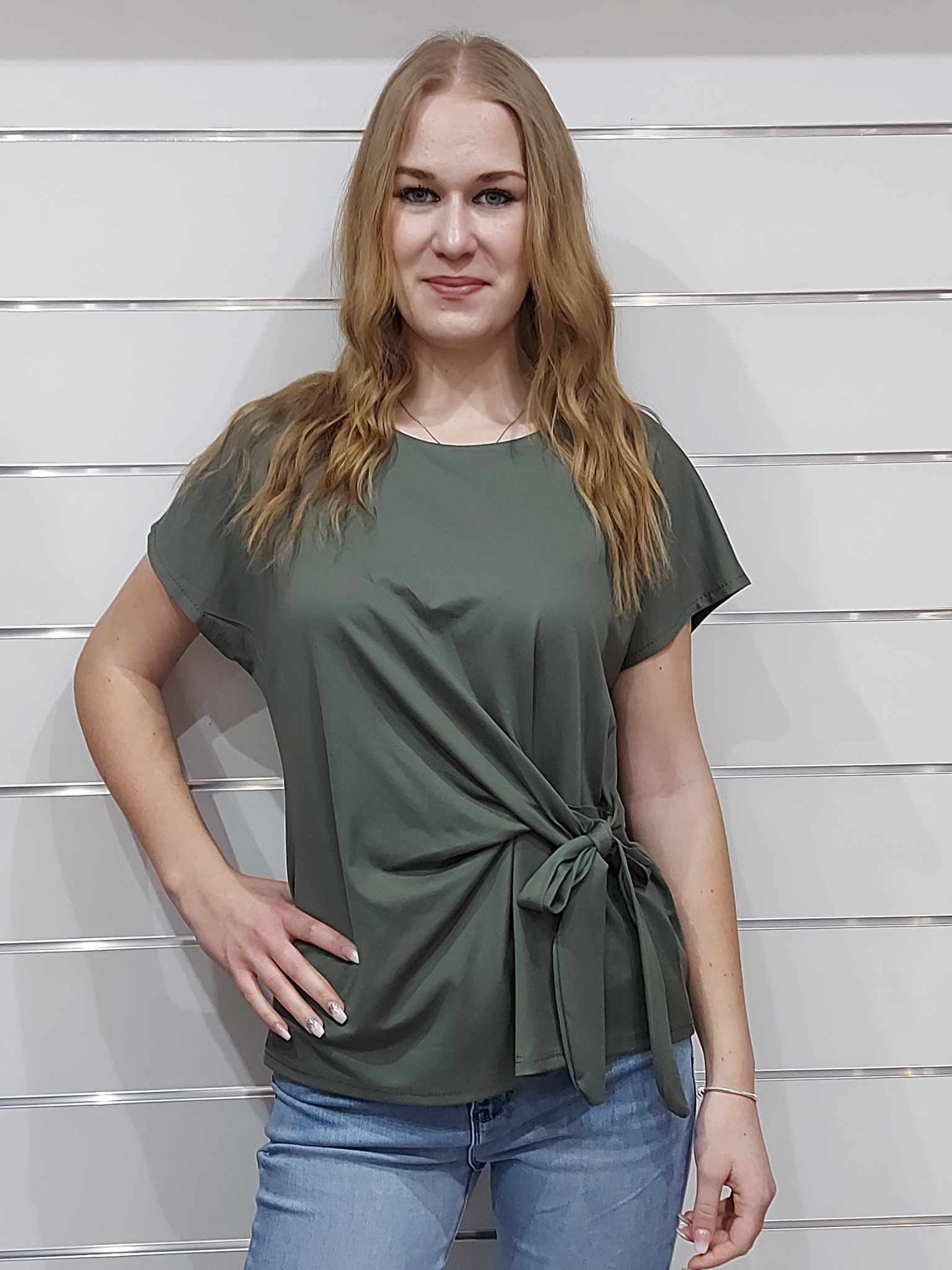 Oldalt megkötős női felső(S-XL)