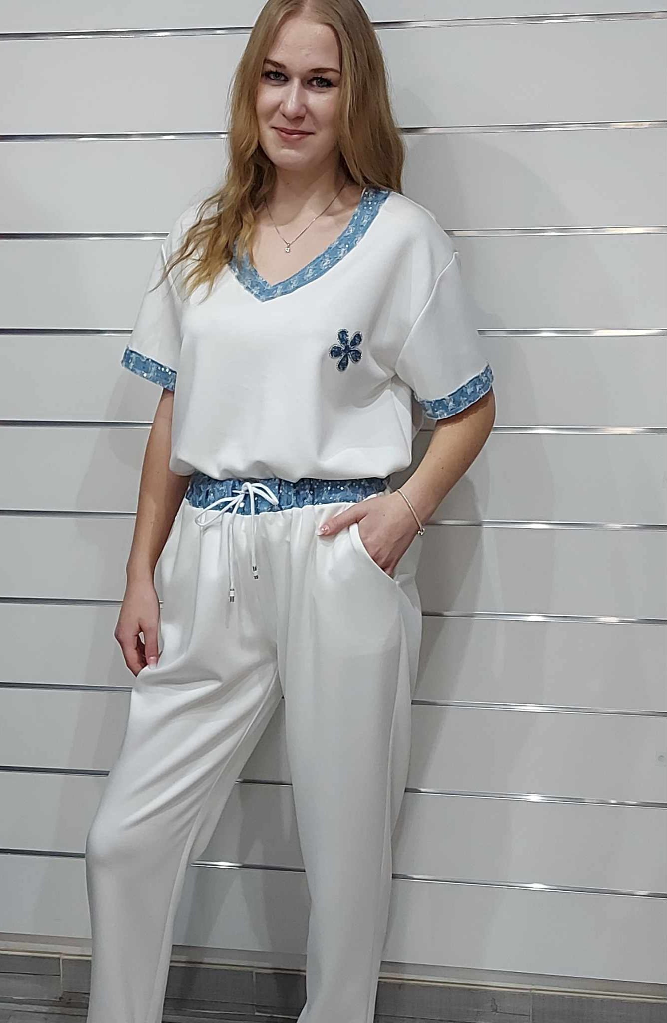 Trendy női szett póló+nadrág ( M-2XL)