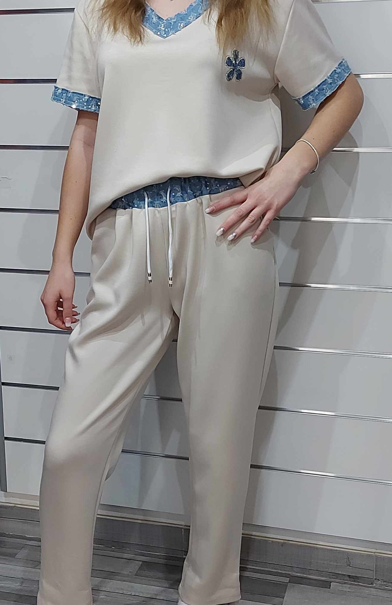 Trendy női szett póló+nadrág ( M-2XL)