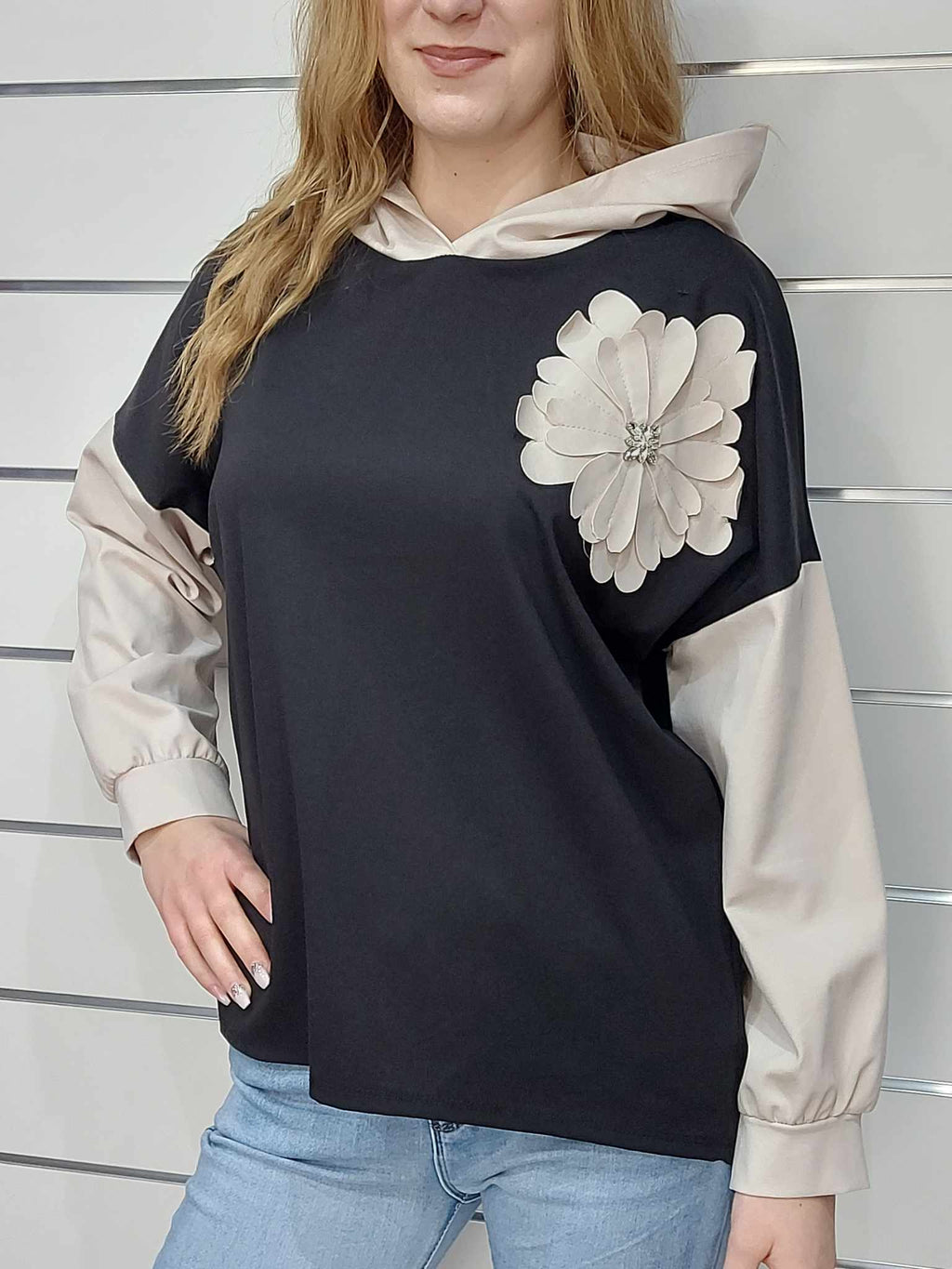 Kapucnis női pulóver (M-2XL)