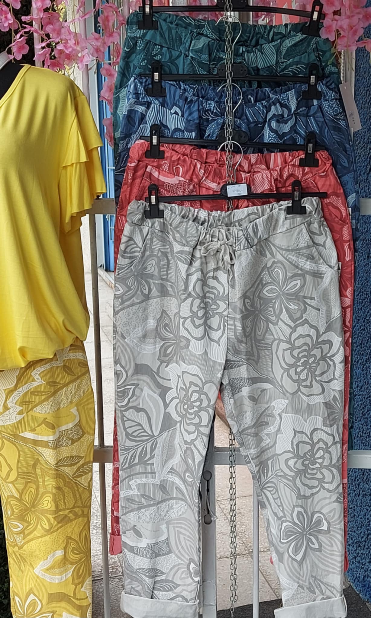 Női gumis derekú mintás nadrág_ PLUS SIZE (L-3XL)