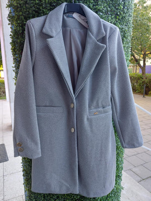 Női szövetkabát – szürke (S-XXL)