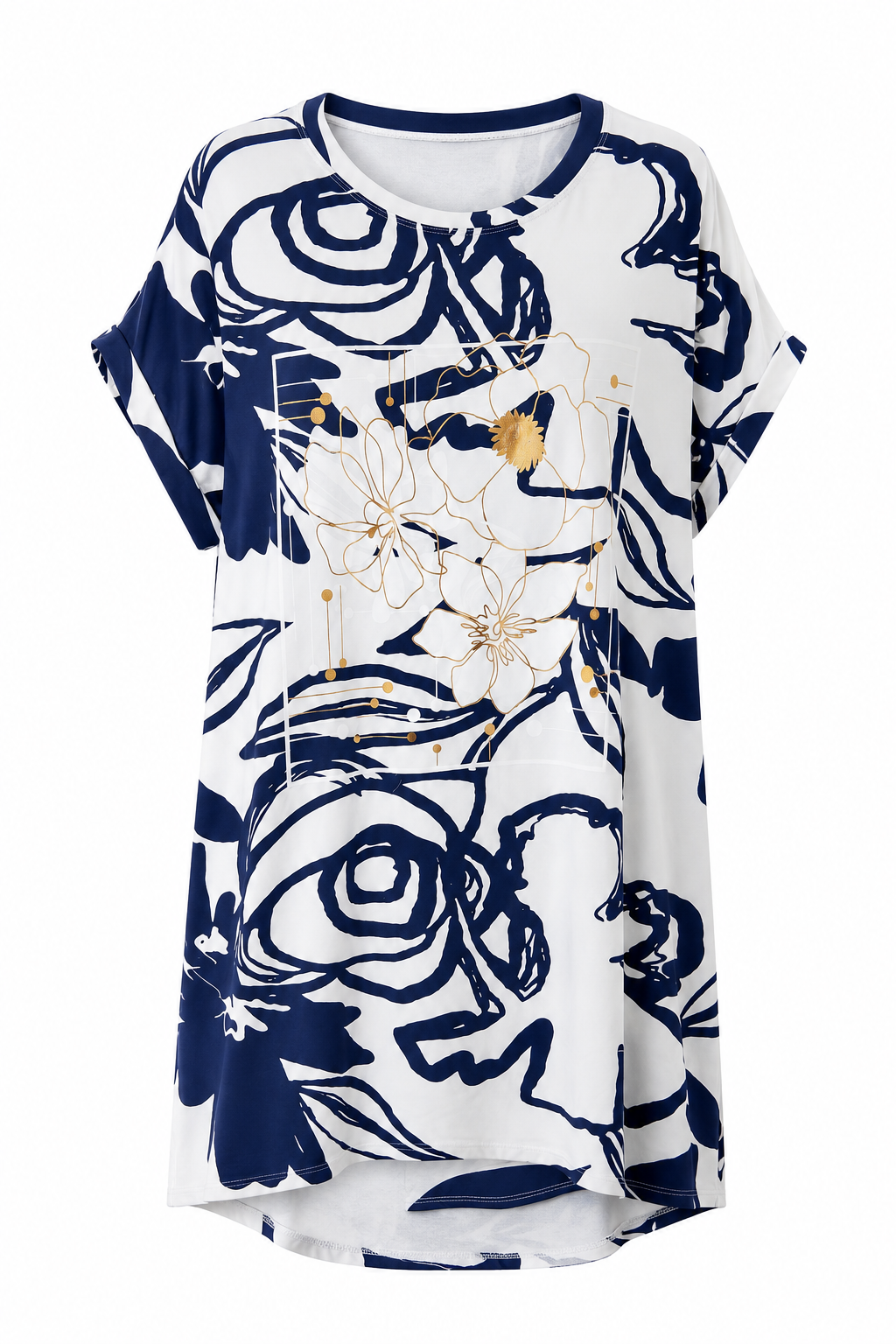 Női prémium pamut tunika-PLUS SIZE( L-3XL)