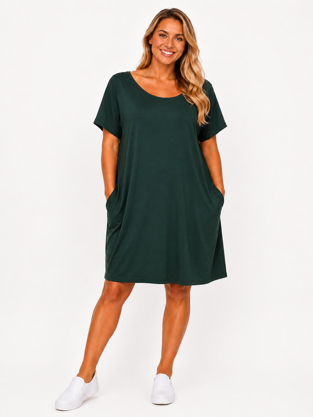 Oldalzsebes női tunika- Plus size