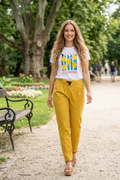 Női pamut póló többféle mintával (M-XL)