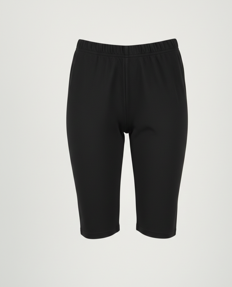 Lány Pamut Rövid Leggings – Fekete (134-164)
