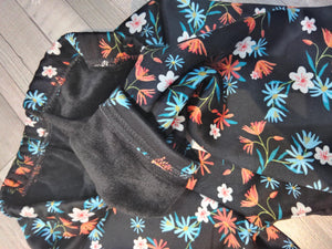 Lányka thermo leggings “VIRÁG” mintával – 134–170