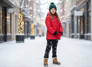 A kép megnyitása diavetítésben, Lányka thermo leggings &quot;SZÍV” mintával – 134–164
