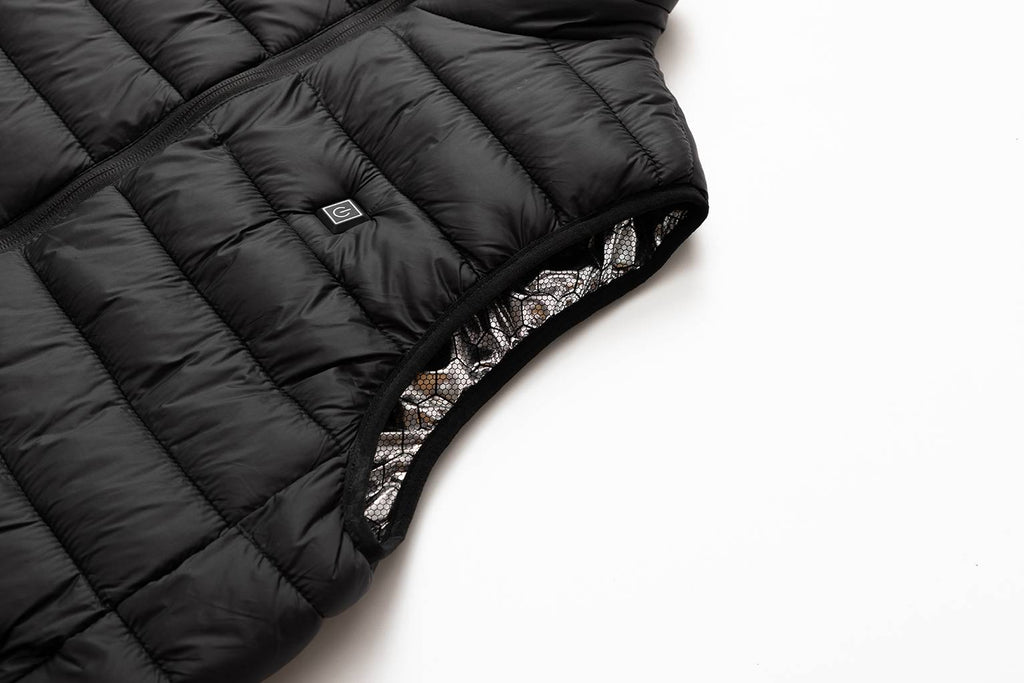Fűthető steppelt mellény- Fekete (M-XXL)