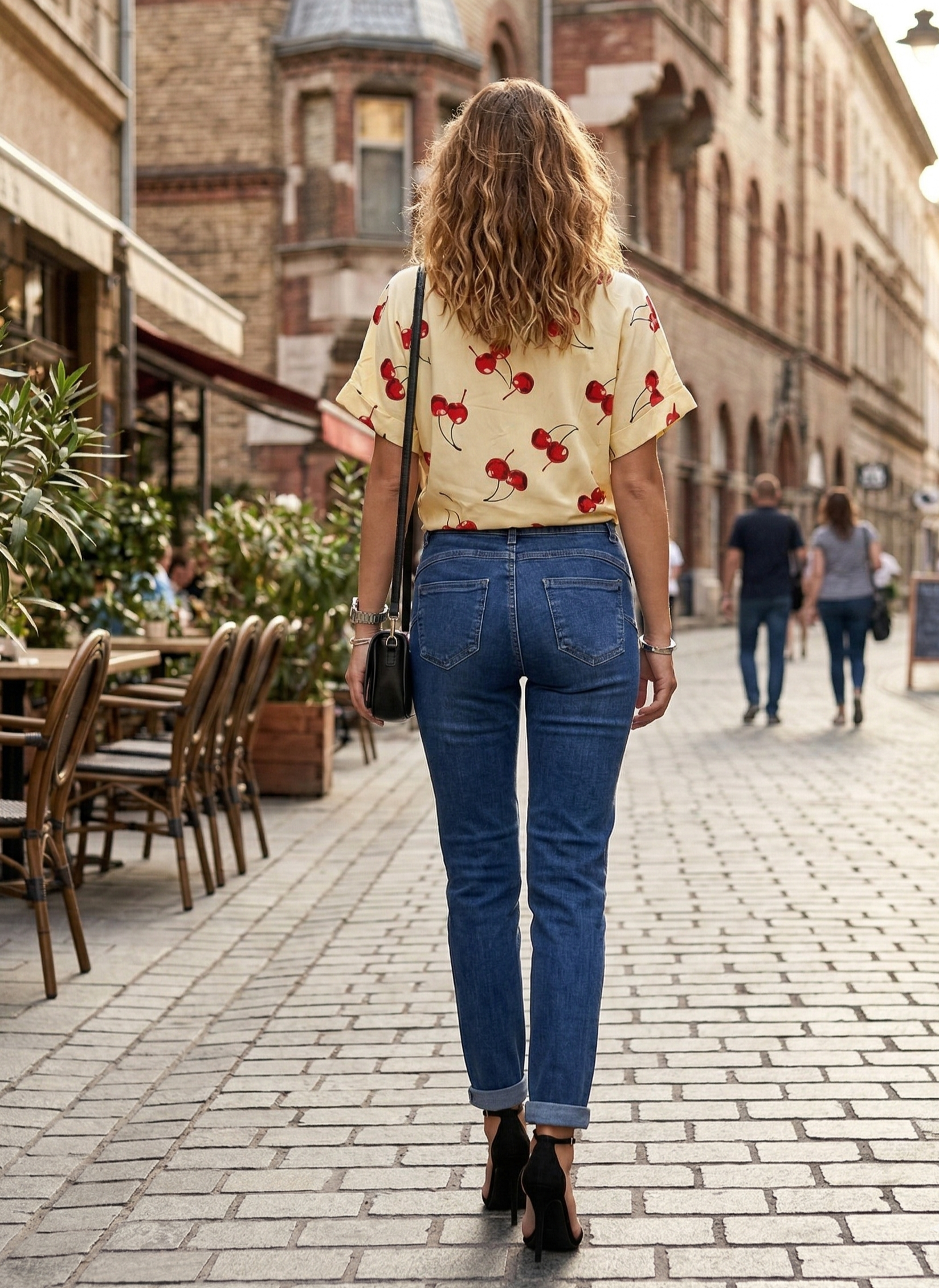 RE-DRESS Női Push-Up Slim Farmernadrág – Koptatott Kék(S-XXL)
