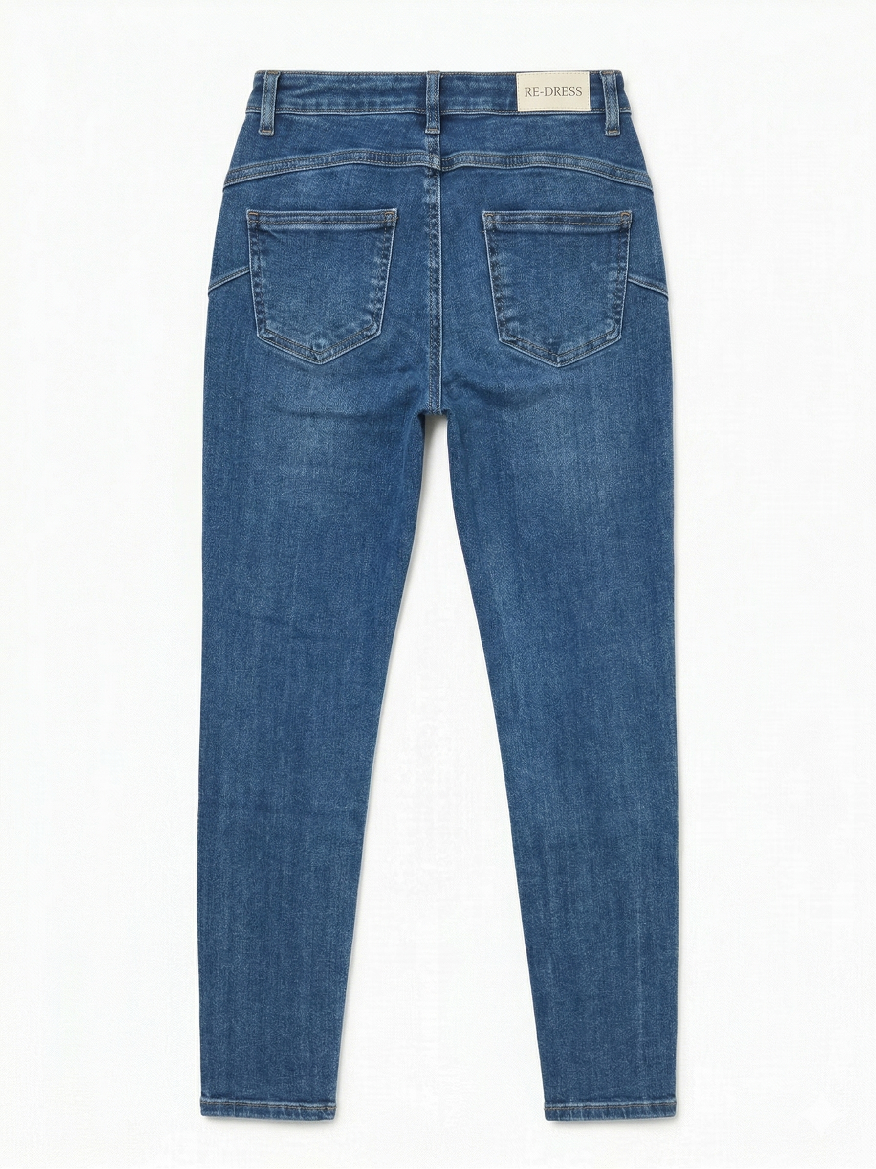 RE-DRESS Női Push-Up Slim Farmernadrág – Koptatott Kék(S-XXL)