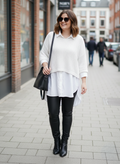 Női Vászonhatású Ing – Lélegző Kényelem Molett Méretben(M-2XL)