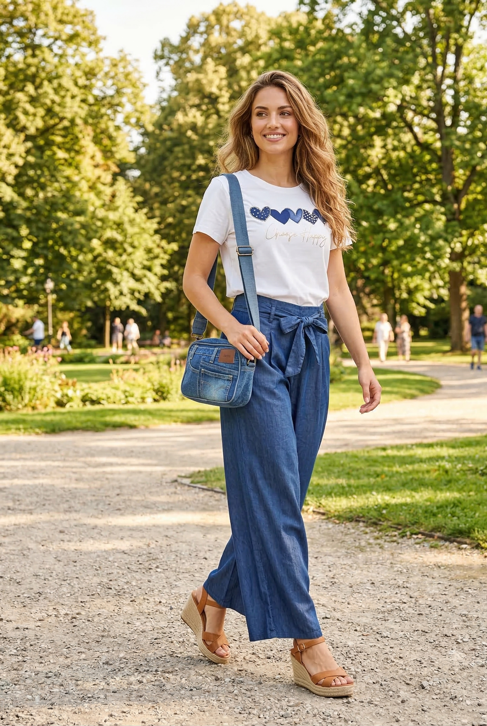 Női pamut póló többféle mintával (M-XL)
