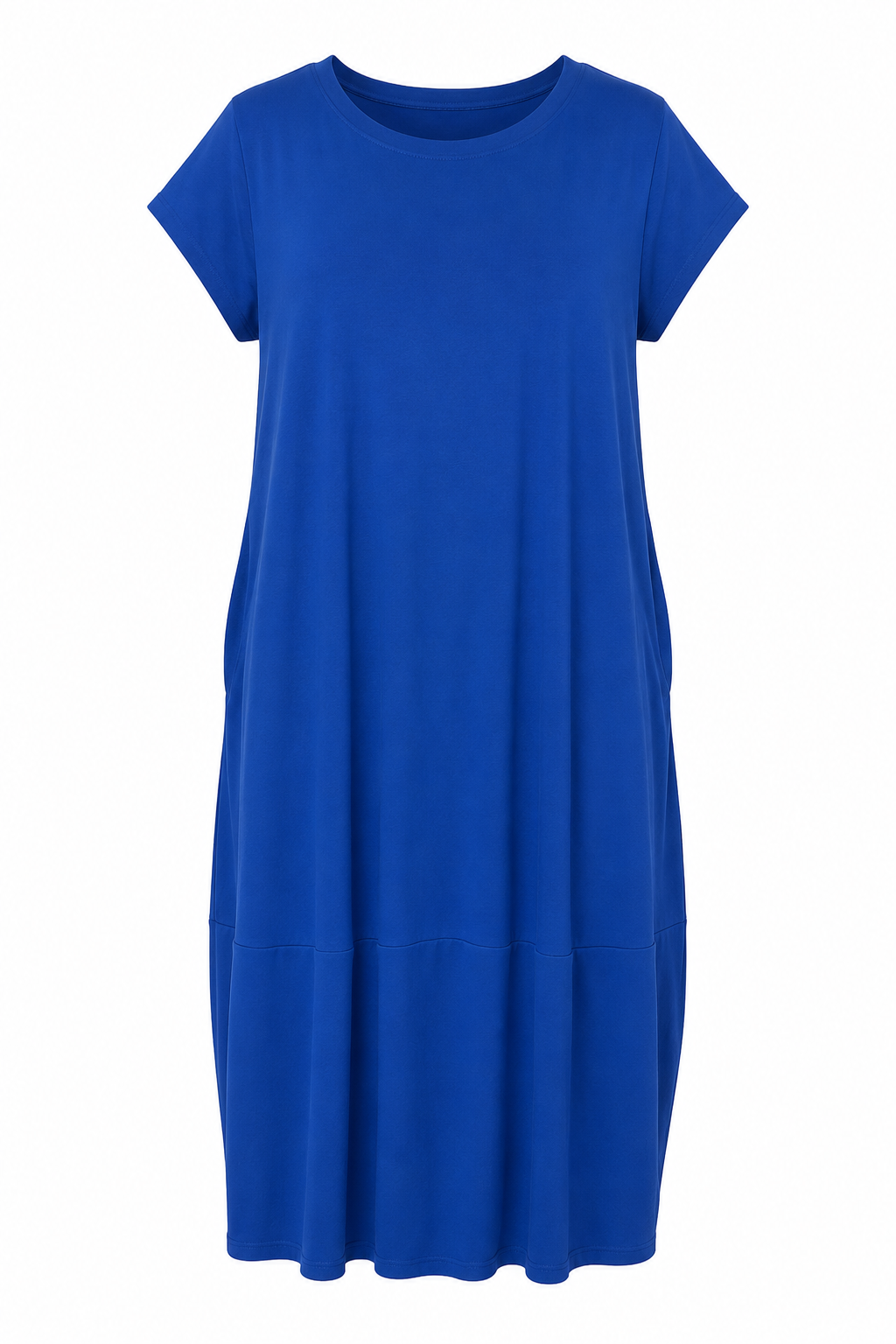PRÉMIUM pamut ruha – PLUS SIZE – Királykék / Neonzöld