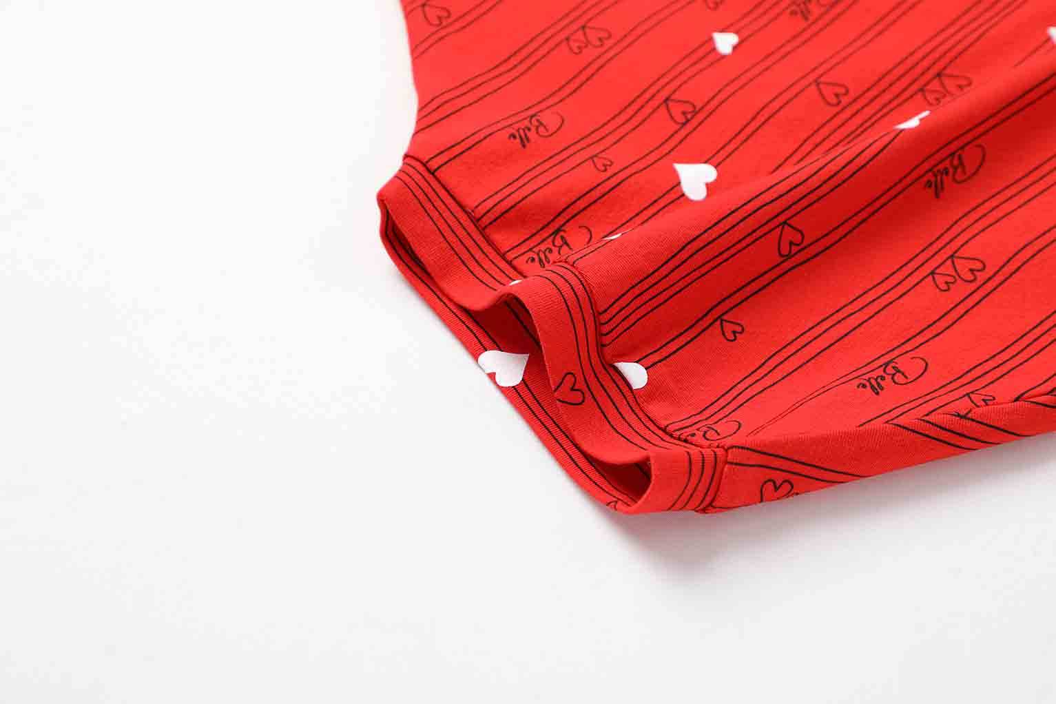 Szívecske mintás pamut női póló