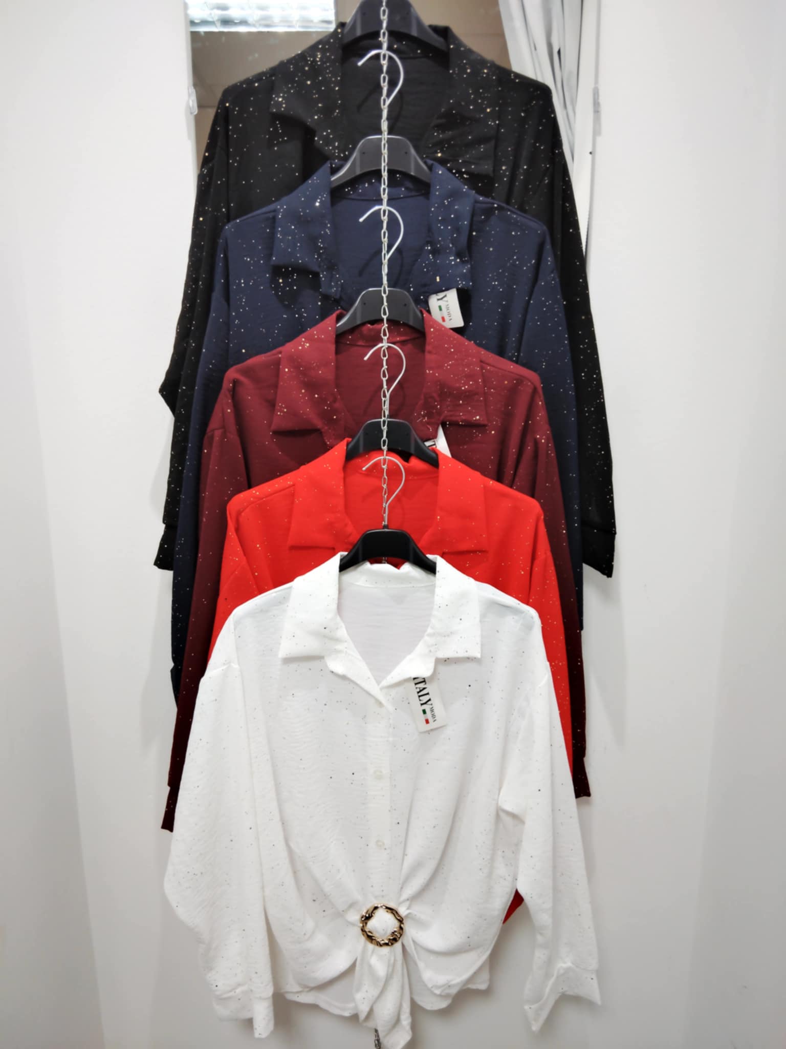 Női alkalmi ing – aranyspricceléses, elegáns fazon (S–XL)