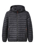Steppelt fűthető férfi kabát (3XL-6 XL )- FEKETE
