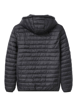 Steppelt fűthető férfi kabát (3XL-6 XL )- FEKETE