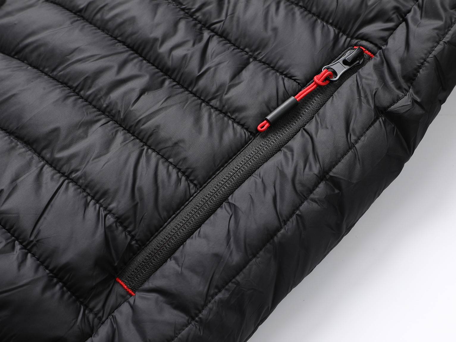Steppelt fűthető férfi kabát (3XL-6 XL )- FEKETE