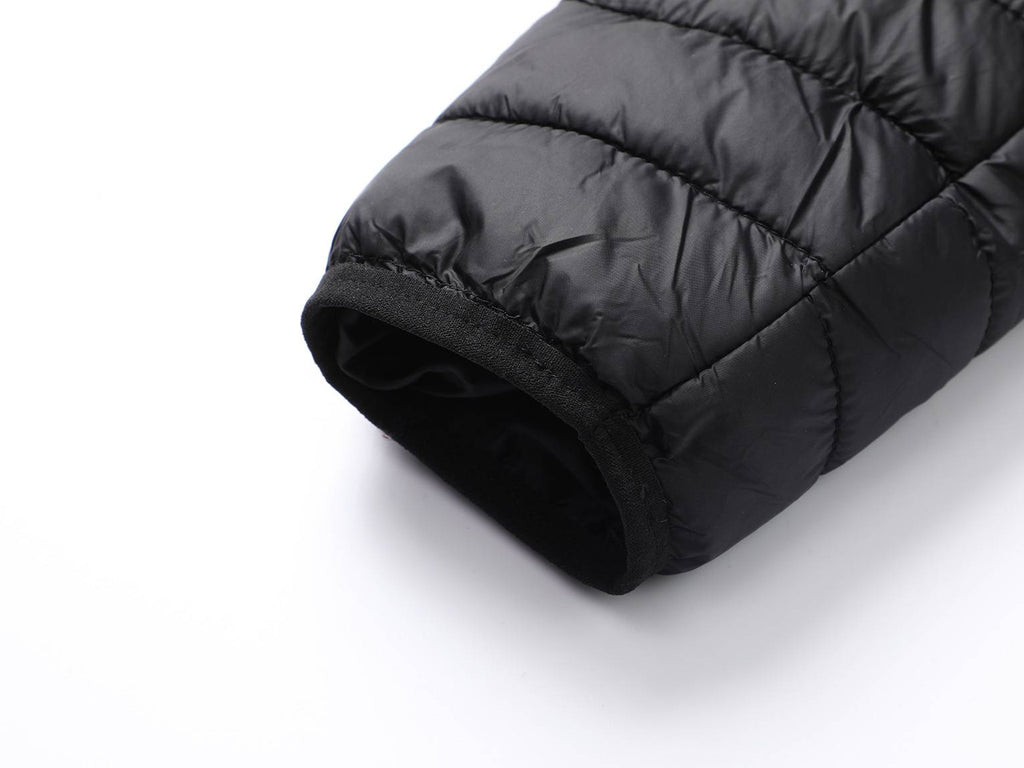 Steppelt fűthető férfi kabát (3XL-6 XL )- FEKETE