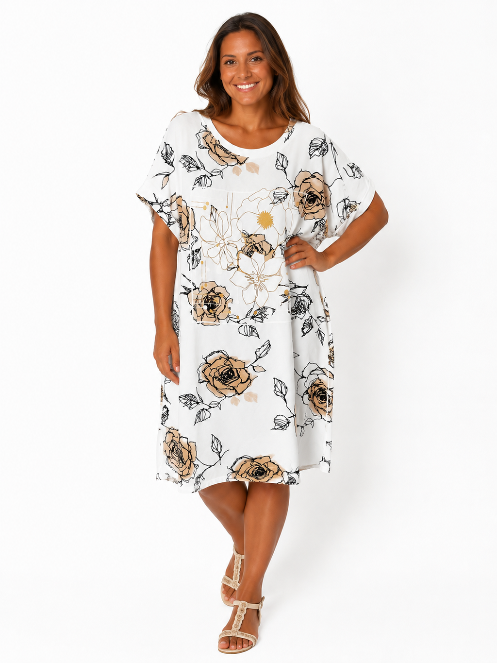 Női prémium pamut tunika-PLUS SIZE( L-3XL)