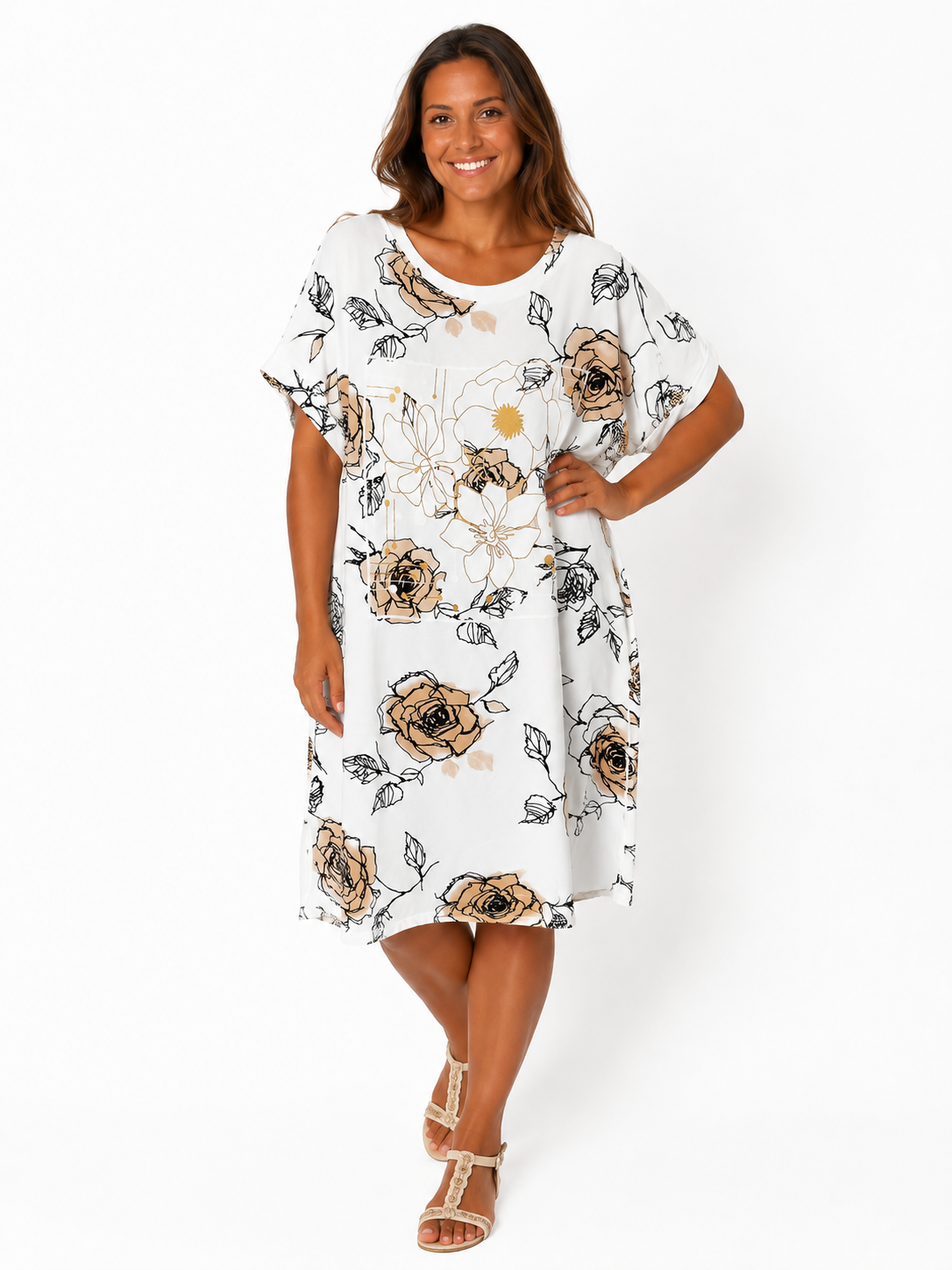 Női prémium pamut tunika-PLUS SIZE( L-3XL)