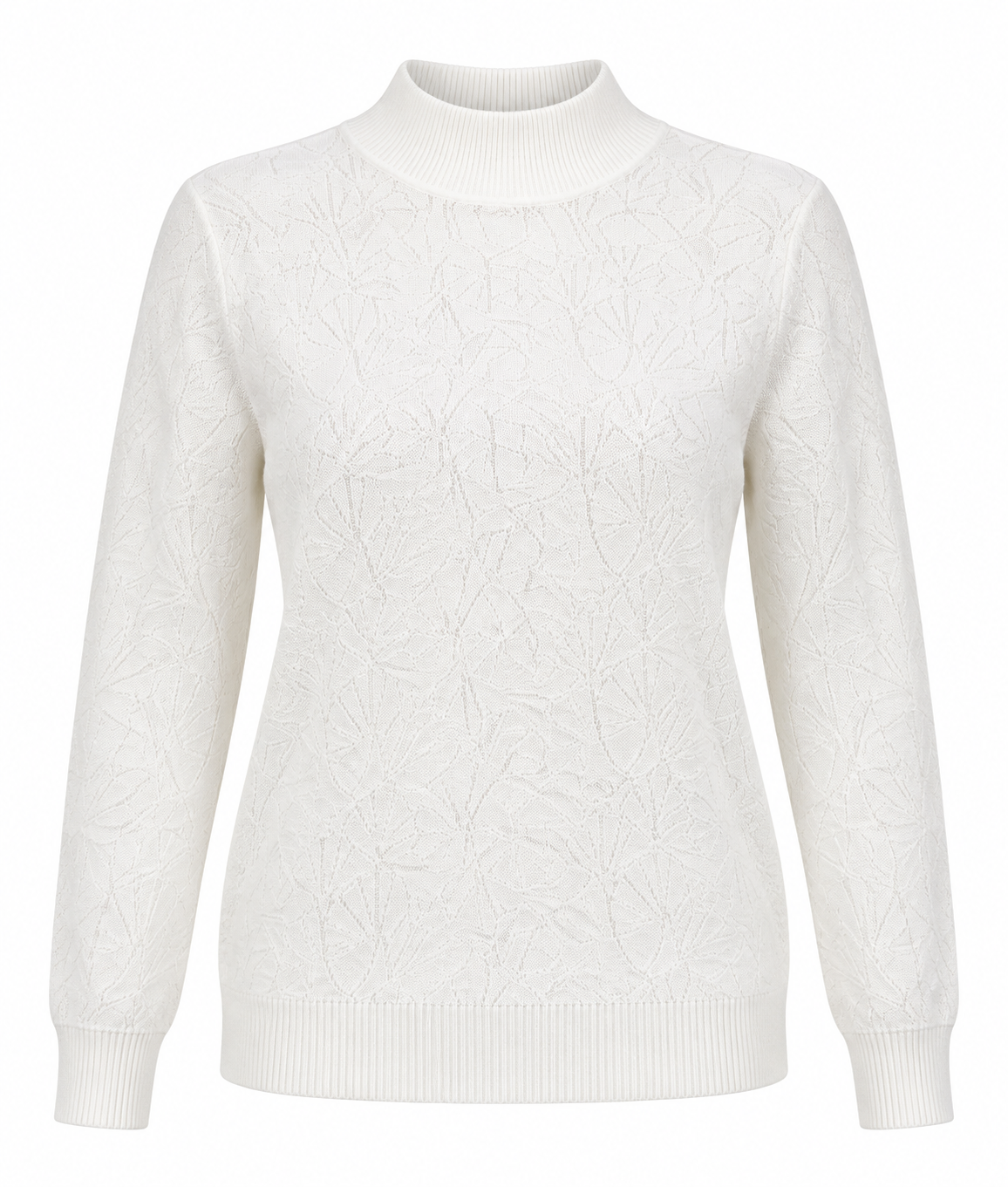 Elegáns félgarbós mintás kötött női felső több színben S–XL