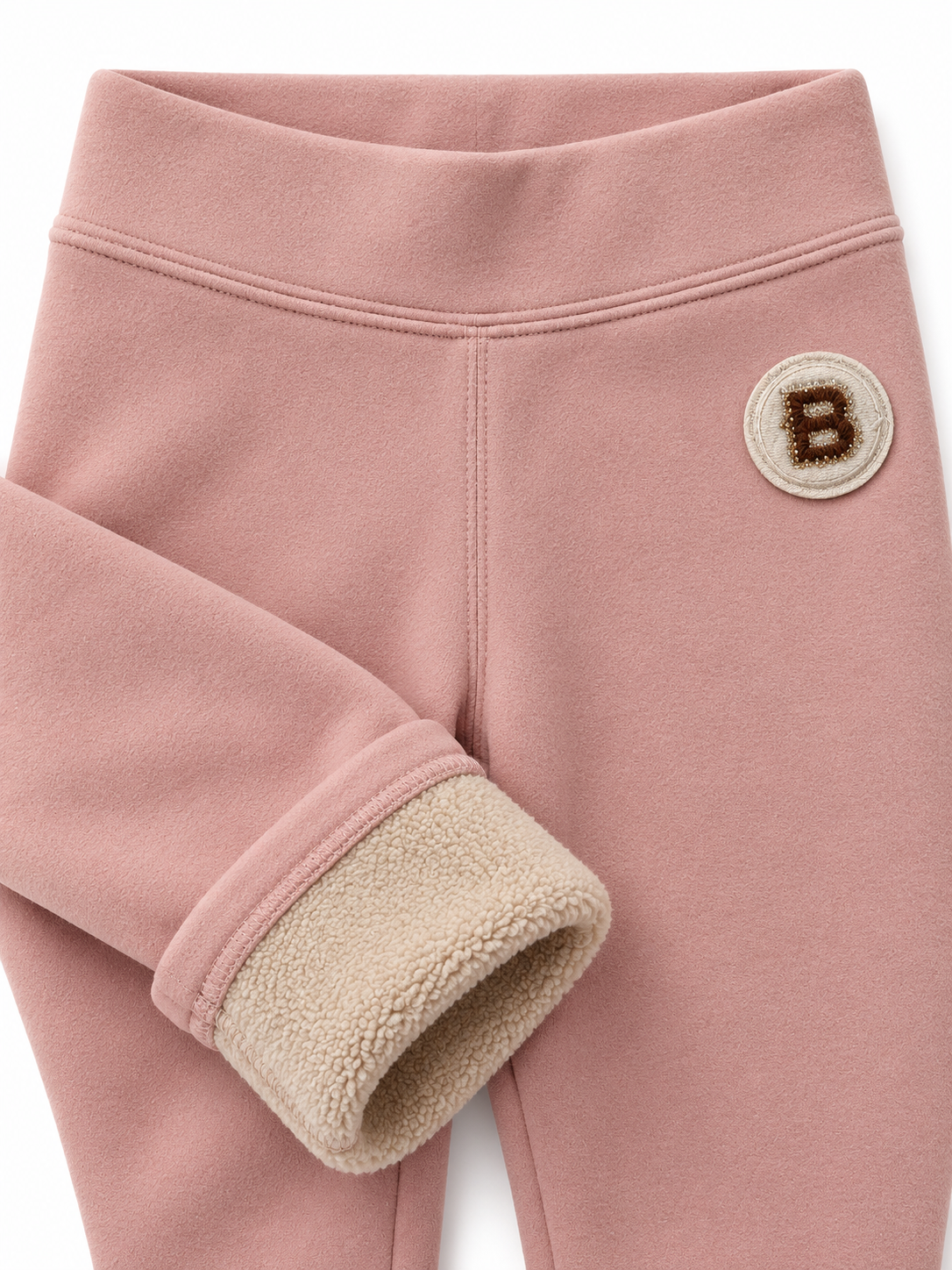 Thermo bundás lány leggings – rózsaszín, szürke (116-146)